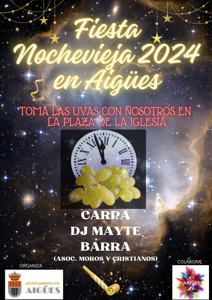 Fiesta Nochevieja 2024 en Aigües